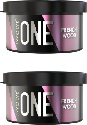 Involve ONE Frenchwood Fragrance Organic Car Perfume Combo Car Freshener Blocks(2 x 1 Units)