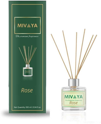 Mivaya Pleasant and Refreshing Diffuser Set Rose Reed Diffuser Air Freshener(2 x 50 ml)