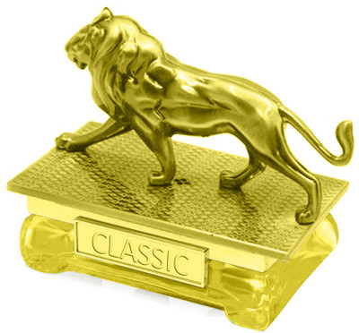 Nexshop Stylish Lion Shaped Car Dashboard Decent Fragrance Car Freshener Perfume Diffuser Golden Lion Car Perfume a3(50 ml)