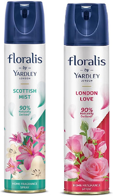 Yardley London Scottish Mist, London Love Spray Scottish Mist & London Love Home Air Freshener Spray(2 x 210 ml)