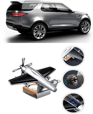 YUNEIK Car Solar Air Freshner Automatic Rotating Diffuser YK_SILVER-SINGLE-FAN-538(100 g)