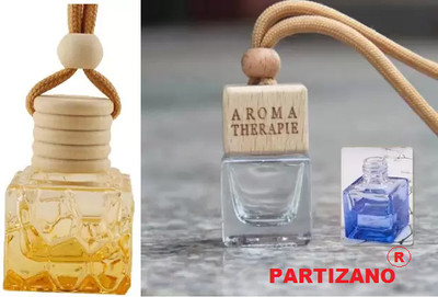 partizano Essential Perfume Hanging Glass Bottle Diffuser Set, Refill Lavender or lemon Diffuser Set HB2-23(2 x 10 ml)
