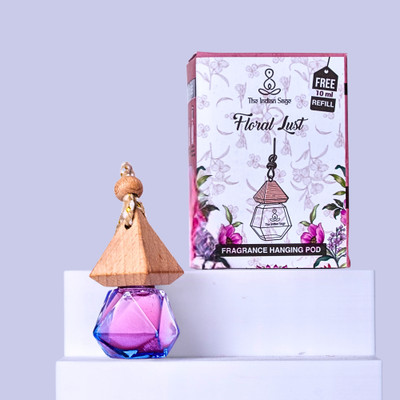 THE INDIAN SAGE Floral Lust Aroma Oil, Diffuser, Refill Car Hanging Pod(10 ml)