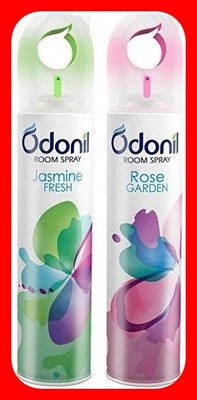 Odonil Jasmine-Rose Blocks Air Freshener for Room Bathroom Toilet Long Lasting(2 x 220 ml)
