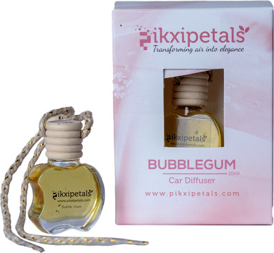 PIKXIPETALS Bubblegum Car Freshener Diffuser Hanging Car Diffuser/Natural Fragrance Oils in Glass Bottle Interior Accessory for fresh Aroma Bubblegum | 10ml(10 ml)
