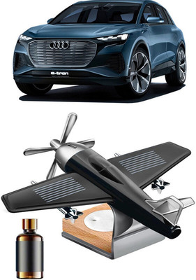YUNEIK Car Solar Air Freshner Automatic Rotating Diffuser YNK-BLACK-SINGLE-FAN-12(100 g)