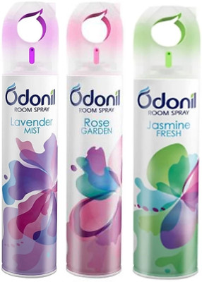 Odonil Rose, Lavender, Jasmine Blocks Special air freshener pack of 3(3 x 50 ml)