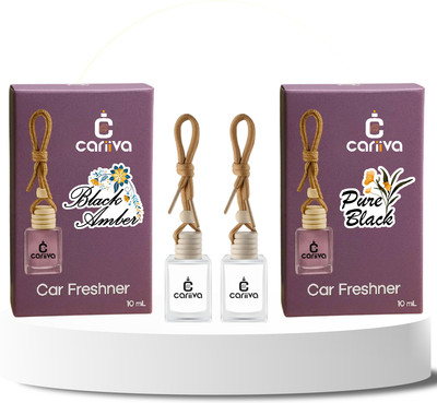 Cariiva BLACKAMBER-PUREBLACK Car Freshener Diffuser CR_02(2 x 10 ml)