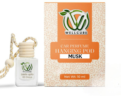 well cure musk Car Freshener Diffuser Wellcure Car Perfume Hanging Pod |10 ML |Musk Fragrance Car Air Freshener |Natural Essential Fragrance Oils in Glass Bottle with Wooden Diffuser Lid |Last upto 30 Days(10 ml) well cure musk Car Freshener Diffuser Wellcure Car Perfume Hanging Pod |10 ML |Musk Fragrance Car Air Freshener |Natural Essential Fragrance Oils in Glass Bottle with Wooden Diffuser Lid |Last upto 30 Days(10 ml)