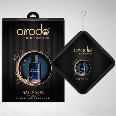 AIRODO Sauvage Diffuser Luxury Hanging Car Air Freshener | Lasts Up to 30 Days | Car Accessories(10 ml)