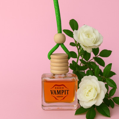 VAMPIT Rose Aroma_Orange, Car Freshener Hanging/Car Perfumes Accessories, Long Lasting Diffuser, Aroma Oil rose orange(12 ml)
