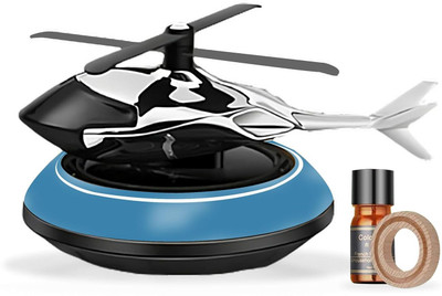 Gadiparts Aroma Car Perfume Car Freshener Diffuser New Helicopter alloy Solar Car Air Freshener Aromatherapy Car Interior Decoration Accessories Fragrance For Home | Office Air Fresher Decoration Perfume Diffuser(5 ml)