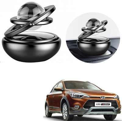 Znee Smart Metal Body Solar Black Crystal Car Air Freshener for Hyundai I20 Active Car Freshener Diffuser ZSBT-SO-142(150 ml)