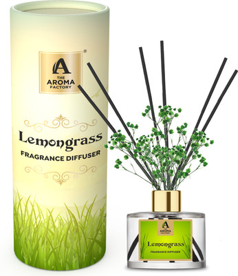 The Aroma Factory Lemongrass Diffuser Set Happy Ganesh Chaturthi Greeting Card &Reed DiffuserSet,Lemongrass(1 Box+1 Card)(100 ml) The Aroma Factory Lemongrass Diffuser Set Happy Ganesh Chaturthi Greeting Card &Reed DiffuserSet,Lemongrass(1 Box+1 Card)(100 ml)
