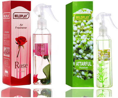 Formless Attarful & Rose Room Air Freshener Spray Attarful 250ml Room freshener 1pc. and Rose 250ml Room Freshener 1pc.(2 x 125 ml)