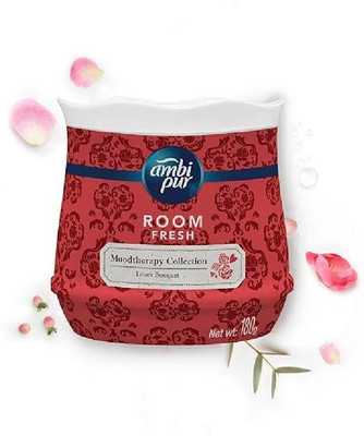 Ambipur Ambi Pur Mood Therapy collection Room Fresh Gel,Love’s Bouquet-Rose Car Freshener Blocks Ambi Pur Car Freshener Gel,Romantic Rose combo pack with Paper air freshener(180 g)