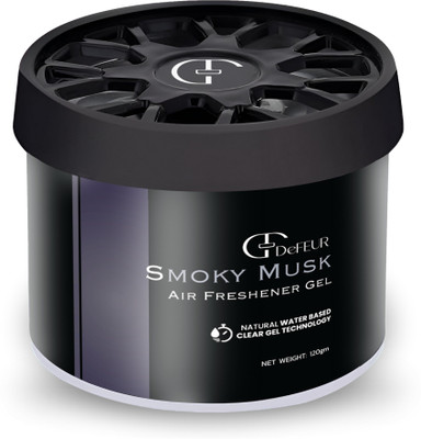 DeFEUR Smoky Musk Car Perfume Gel, 120g Organic Car Freshener, Refreshing Musk Scent Car Freshener Diffuser Car Freshener Gel(120 g)