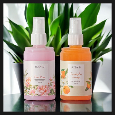 RODASI REAL ROSE EUCALYPTUS ORANGE Car Freshener Spray RDS_FRREO100ML_113(2 x 100 ml)