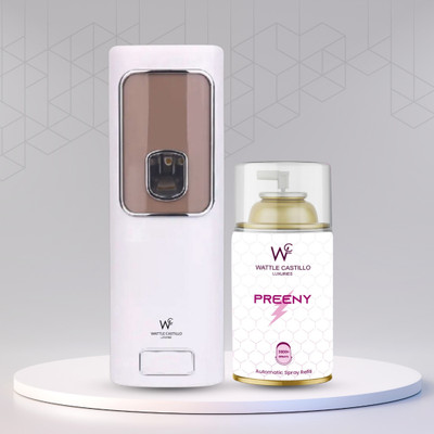 Wattle Castillo Automatic Room Air Freshener Dispenser + Preeny Refill (265 ml) 3000+ Automatic Spray WCL-265ml-Machine02-Preeny(265 ml)