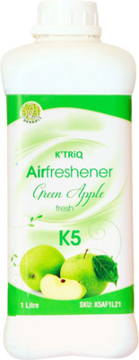 K'TRiQ Green Apple Refill Home Air Freshner| Pleasant Air Freshner Scent | Room Freshner| Relaxing aroma(1 L)