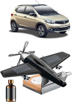 YUNEIK Car Solar Air Freshner Automatic Rotating Diffuser YNK-BLACK-SINGLE-FAN-552(100 g)