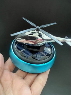 JMD GLOBAL SALES Dream Fragrance Car Freshener Diffuser Blue solar Helicopter Car Dashboard Perfume(5 ml)