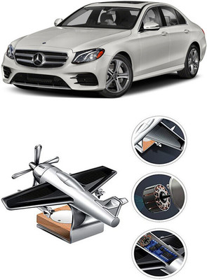 YUNEIK Car Solar Air Freshner Automatic Rotating Diffuser YK_SILVER-SINGLE-FAN-385(100 g)