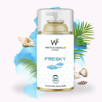 Wattle Castillo Luxuries Fresky Feel Freshness Automatic Spray, Refill Air Freshner Fresky(265 ml)