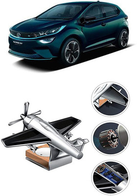 YUNEIK Car Solar Air Freshner Automatic Rotating Diffuser YK_SILVER-SINGLE-FAN-506(100 g)