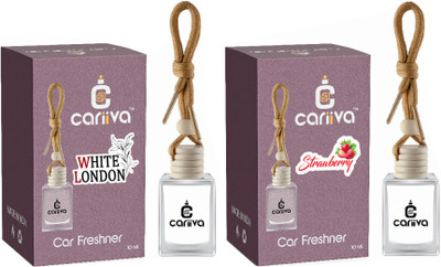 Cariiva WHITE LONDON - STRAWBERRY Car Freshener Diffuser CR_02(2 x 10 ml)
