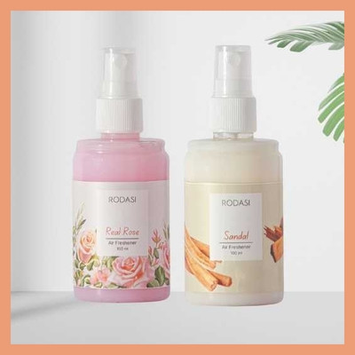 RODASI REAL ROSE SANDAL Car Freshener Spray FK_New_10011055-FRRSD100ML(2 x 100 ml)