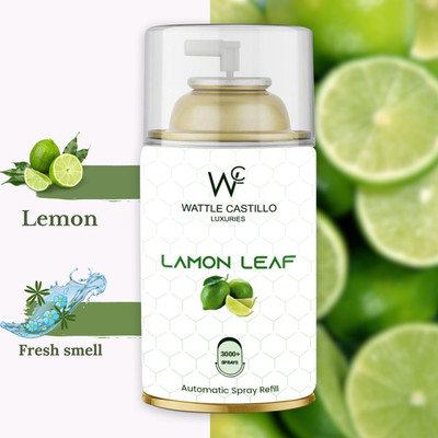 Wattle Castillo Luxuries Lemon Leaf Extract Feel From Lemon Tree Automatic Spray, Refill Air Freshner Lemon Leaf(265 ml)