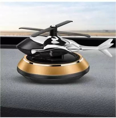 SRPHERE Golden Solar Powered Rotating Helicopter Aromatherapy Car Freshener Diffuser Golden Solar Powered Rotating Helicopter Aromatherapy(5 ml)