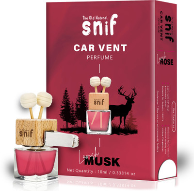 The Old Natural Lavish Musk Car Freshener Diffuser Lavish Musk Premium Vent Car Perfume - 10ml | Long-Lasting Fragrance | High-Quality Car Air Freshener(10 ml)
