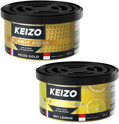 Keizo Sky Lemon, Kiezo Gold Car Freshener Blocks KZ-SL-KG-P2A(2 x 42 g)