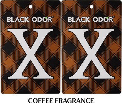 BLACK ODOR Coffee Car Freshener Blocks Air Freshener Card Coffee Fragrance(2 x 1 Units)