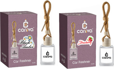 Cariiva BLACK AMBER - STRAWBERRY Car Freshener Diffuser CR_02(2 x 10 ml)
