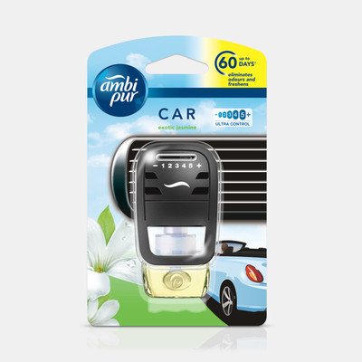 Ambipur Exotic Jasmine Car Freshener Starter Kit Car Freshener Diffuser Exotic Jasmine Car Freshener Starter Kit(7.5 ml)