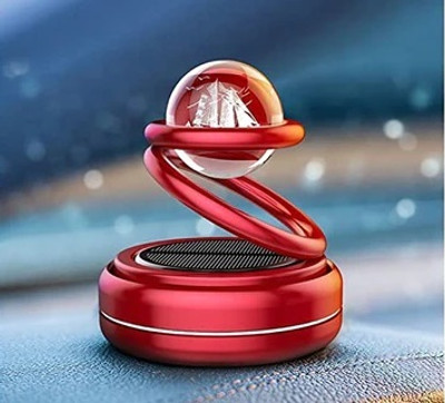 Sameili ™SOLAR FLOOTING PLANET RED Solar Crystal Ball Car Floating Diffuser Solar Powered Car Air Freshener Creative Small Car Diffuser for Car Interior(1 Units)