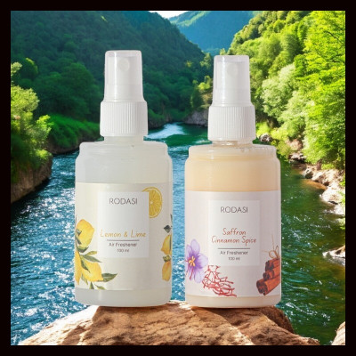 RODASI LEMON LIME SAFFRON CINNAMON Car Freshener Spray RDS_31-FLLSC100ML(2 x 100 ml)