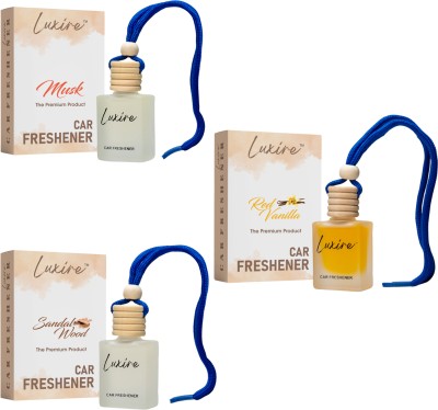 LUXIRE MUSK,SANDALWOOD,REDVANILLA Car Freshener Diffuser(3 x 3.33 ml)