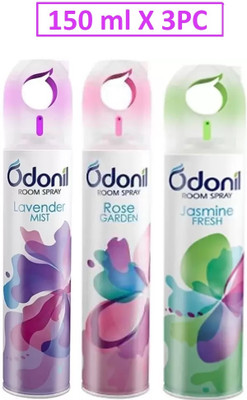 Odonil Special Room Freshner (Rose+Jasmine+Lavender) Combo Car Freshener Spray Special Room Freshner (Rose+Jasmine+Lavender) Combo(3 x 150 ml) Odonil Special Room Freshner (Rose+Jasmine+Lavender) Combo Car Freshener Spray Special Room Freshner (Rose+Jasmine+Lavender) Combo(3 x 150 ml)