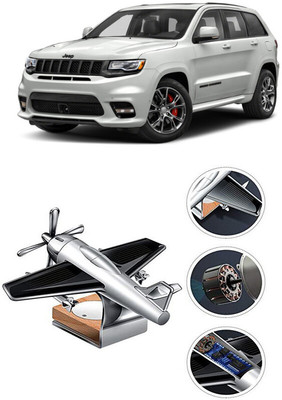 YUNEIK Car Solar Air Freshner Automatic Rotating Diffuser YK_SILVER-SINGLE-FAN-222(100 g)