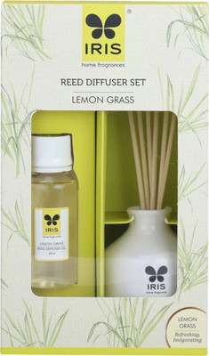 IRIS Lemon Grass Diffuser Set Reed Diffuser Lemon Grass Home Fragrances(60 ml)
