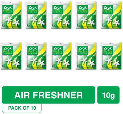 Zrak Pocket Air Freshener Joyful Jaismine For Home, Bathroom, Toilet, Car & Wardrobe Blocks Pocket Air Freshener Joyful Jaismine Fragrance For Home, Bathroom, Toilet, Car & Wardrobe(10 x 1 g)