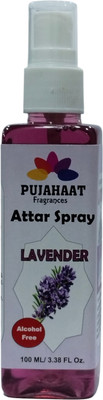 Pujahaat Lavender Attar Spray Lavender Attar Spray |100ml Non Alcoholic Spray | Religious Mist | Air Freshener, Room Mist, Fabric & Linen Spray(100 ml)