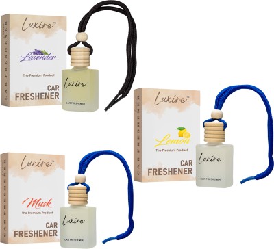 LUXIRE LAVENDER,MUSK,LEMON Car Freshener Diffuser(3 x 3.33 ml)