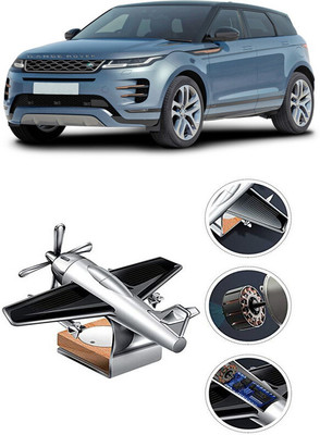 YUNEIK Car Solar Air Freshner Automatic Rotating Diffuser YK_SILVER-SINGLE-FAN-250(100 g)