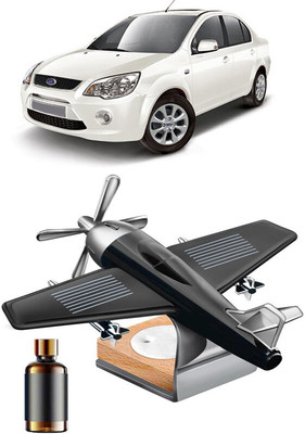YUNEIK Car Solar Air Freshner Automatic Rotating Diffuser YNK-BLACK-SINGLE-FAN-129(100 g)