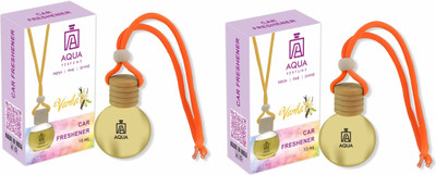 Aqua Vanila Car Freshener Diffuser Vanila Fragrance - 2Pcs Car Freshener Diffuser(2 x 7.5 ml)